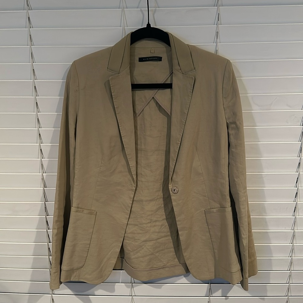 Elie Tahari Linen Blazer